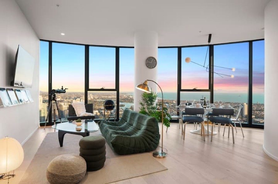 Furnished three bedroom apartment in Southbank, Melbourne